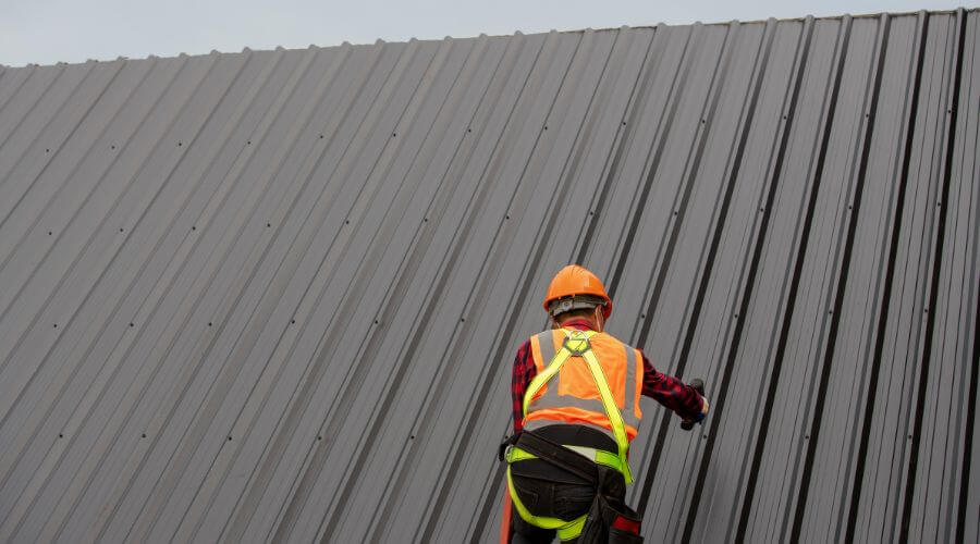 Professional metal roof installation in New Paris, OH